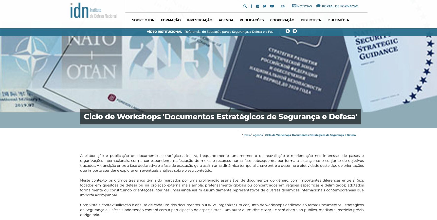 CYCLE OF WORKSHOPS DEDICATED TO “STRATEGIC DOCUMENTS ON SECURITY AND DEFENCE”
