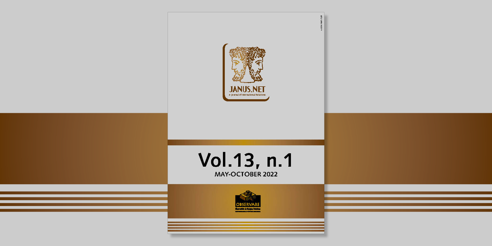 NEW EDITION – JANUS.NET, E-JOURNAL OF INTERNATIONAL RELATIONS – AVAILABLE ONLINE