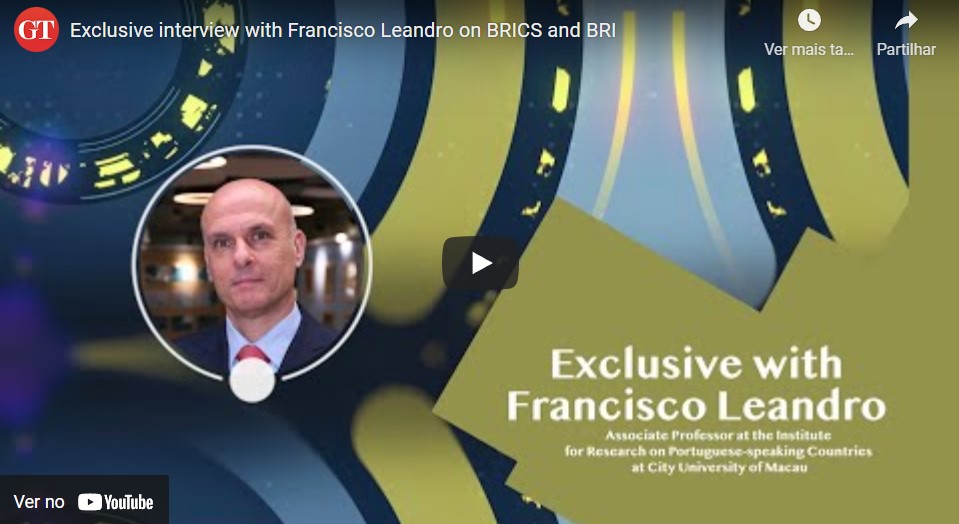 Entrevista exclusiva com Francisco Leandro sobre BRICS e sobre a Iniciativa Faixa e Rota