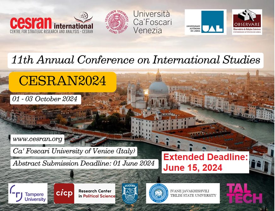 CESRAN2024 –11TH ANNUAL CONFERENCE ON INTERNATONAL STUDIES