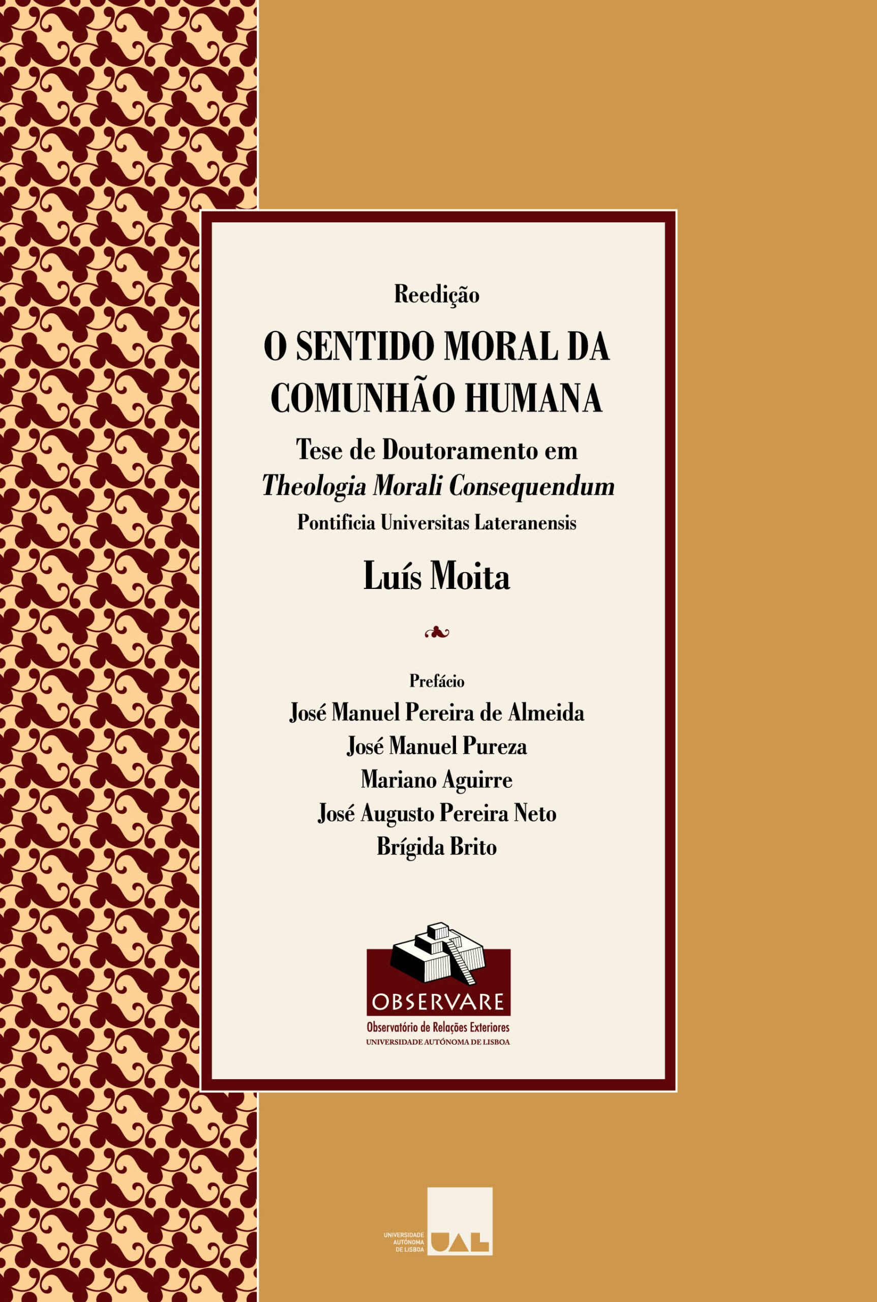 O sentido moral da comunhão humana – Tese Luís Moita